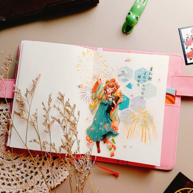 【花火-星之歌】透明亮面PET银河光纸胶带 - 纸胶带 - 塑料 