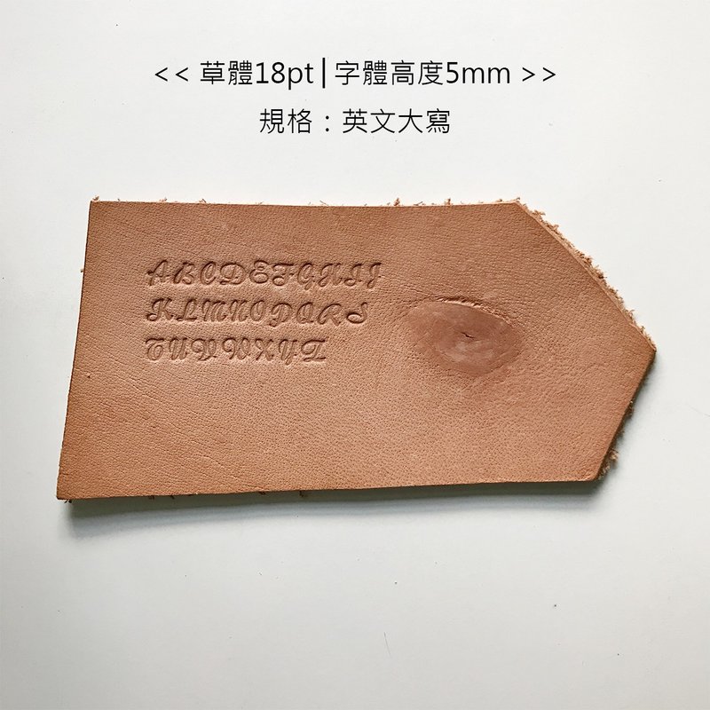 英文字版(免费,请直接备注于订单即可) - 钥匙链/钥匙包 - 真皮 透明