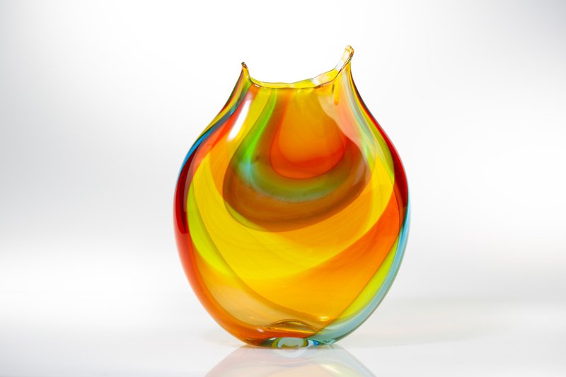 光境 手作玻璃 纯手工吹制 - 花瓶/陶器 - 玻璃 多色