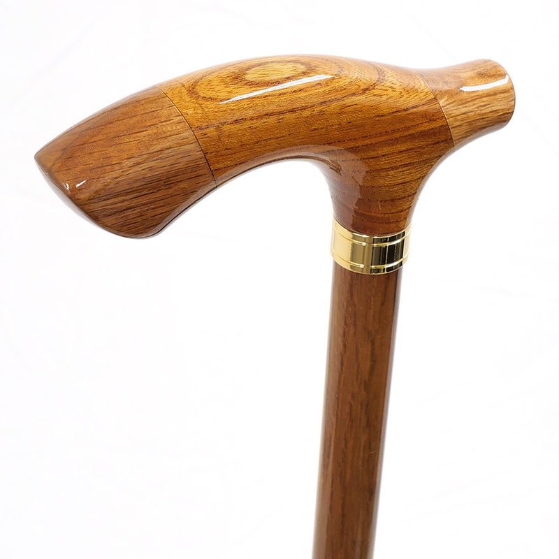 组木手杖 橡木/榉木/橡木 棕色 Brown 天然木单杖 - 其他 - 木头 咖啡色