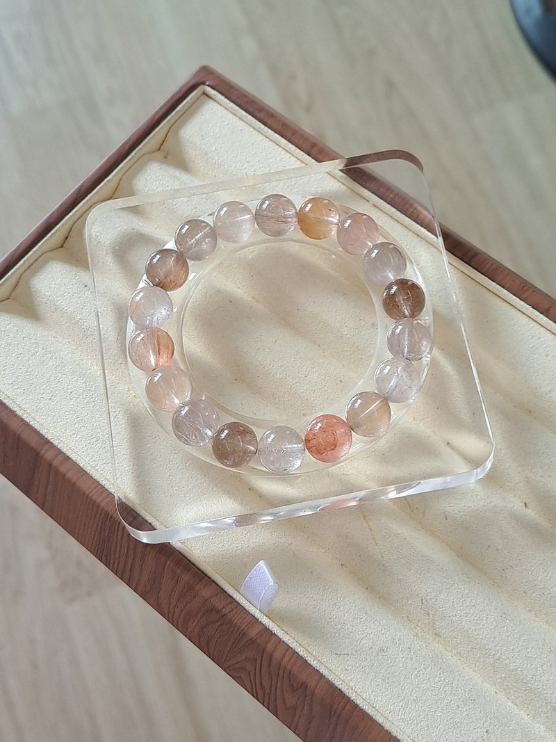 精品拉丝彩兔毛 兔毛水晶11mm净化磁场疗愈能量全面提升 - 手链/手环 - 水晶 多色