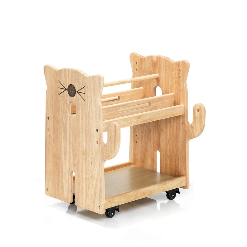 【台湾 ilovekids】多功能行动书柜 / 书包柜 - 书架/书挡 - 木头 卡其色