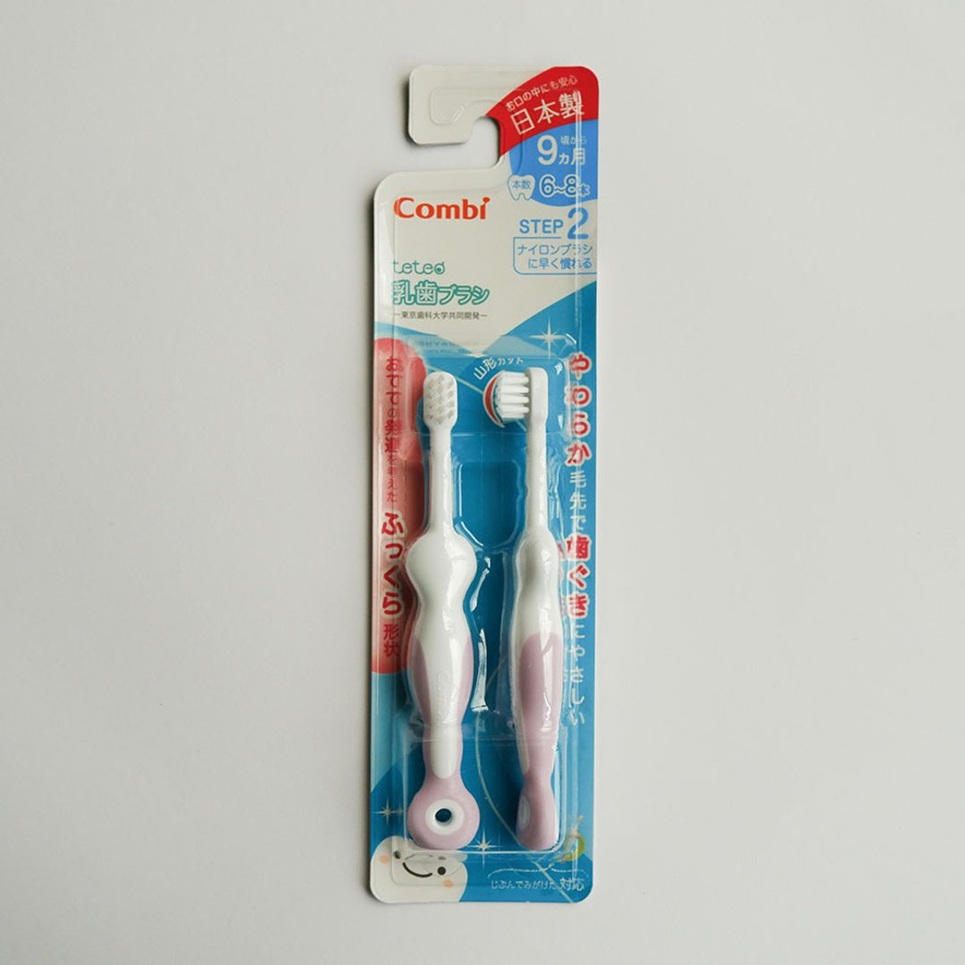 【combi】Teteo刷牙训练器-2入 (9个月以上-极软刷毛) - 其他 - 塑料 多色