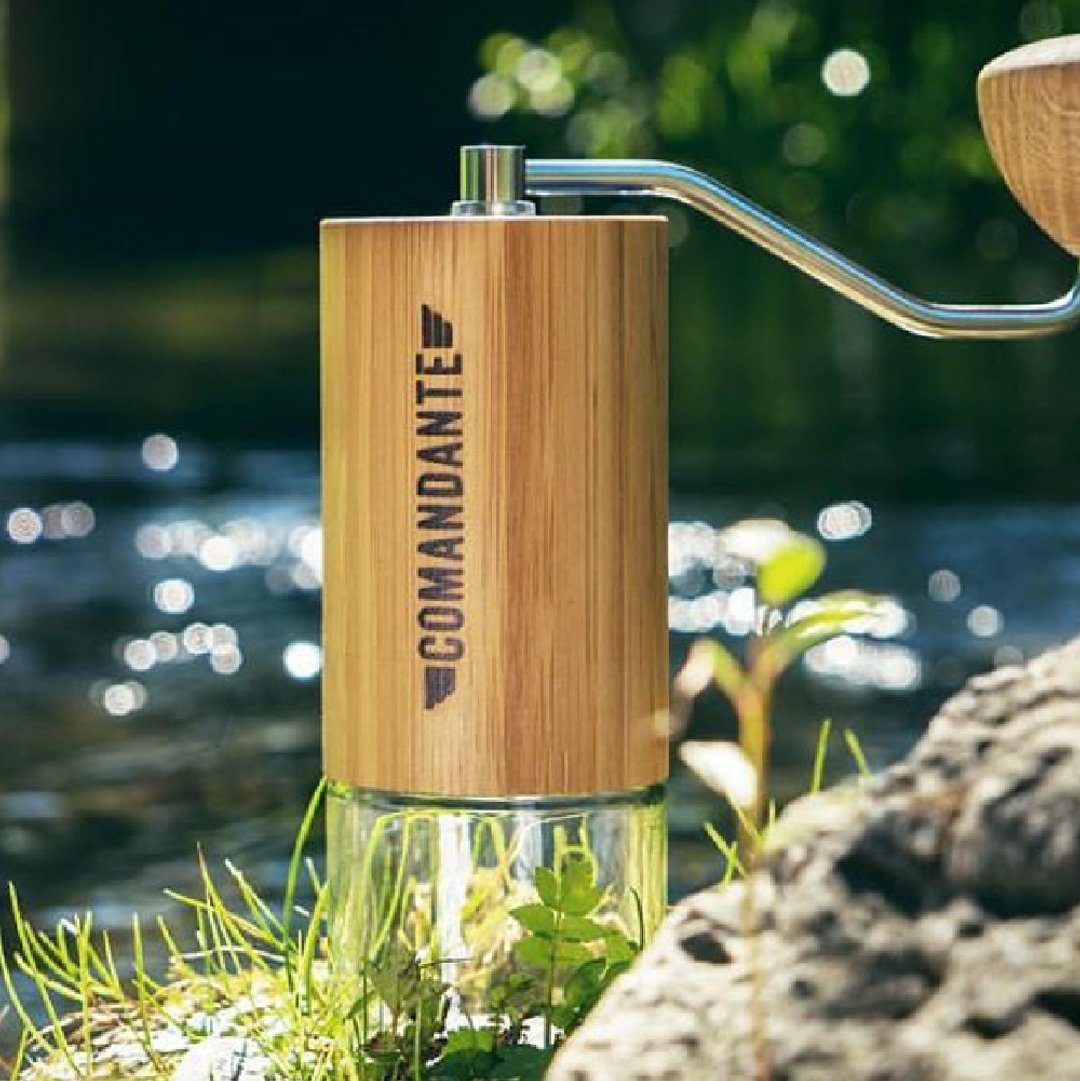 【德国】COMANDANTE顶级手摇磨豆机(BAMBOO)(浅棕色) - 咖啡壶/周边 - 不锈钢 咖啡色