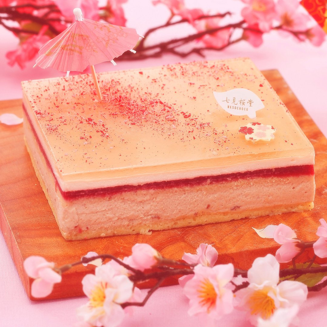 【旧卖场】【七见樱堂】樱花盛开时  樱花蛋糕 - 六寸 - 蛋糕/甜点 - 新鲜食材 粉红色