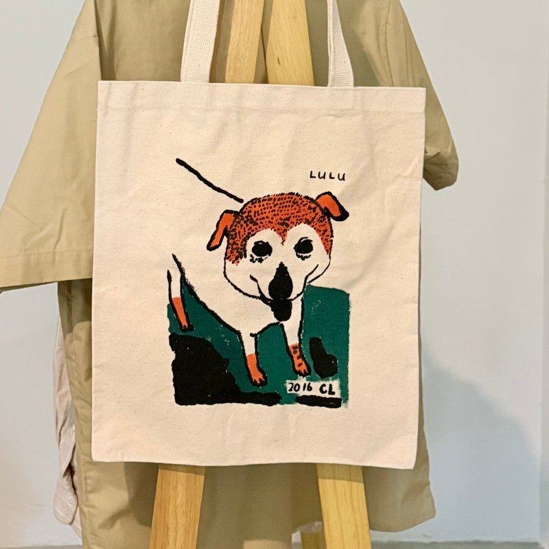 【手绘单品】帮你着色：遇见年轻模样的 Lulu 胚布袋 - 手提包/手提袋 - 其他材质 多色