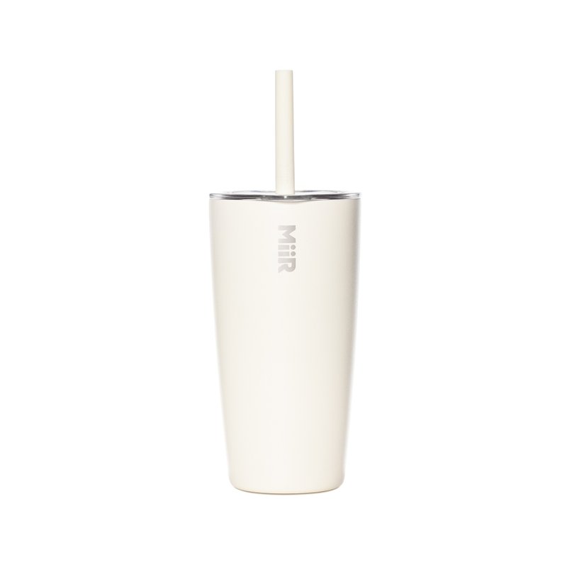 MiiR 双层真空 保温/保冰 吸管上盖 随行杯 16oz/473ml 砂岩白 - 保温瓶/保温杯 - 不锈钢 白色