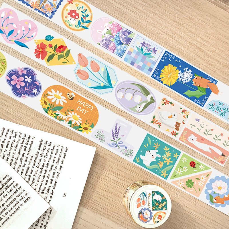 【画框】40mm日本和纸 纸胶带 - 贴纸 - 纸 多色