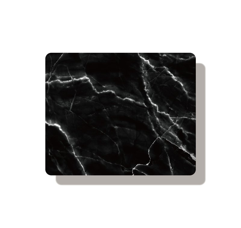 【鼠标垫-大理石系列-大理石-黑】居家办公/疗愈小物/定制化礼物 - 鼠标垫 - 环保材料 黑色