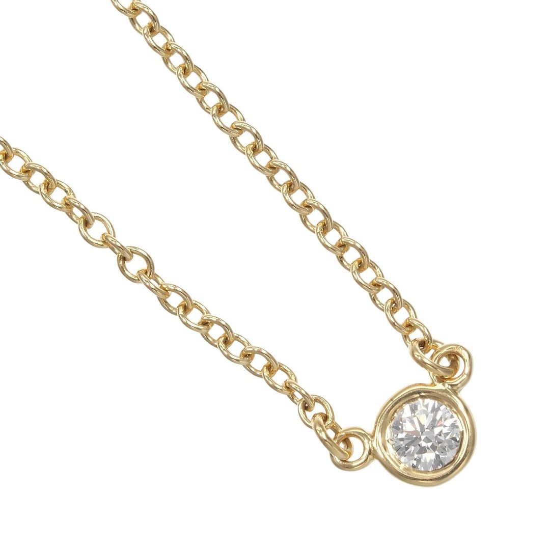 【日本直送】 蒂芙尼 TIFFANY&Co. 经典单钻项链 坠饰约3.5mm K18黄K金 钻石 约1.8g 黄K金【二手品】 - 项链 - 贵金属 金色