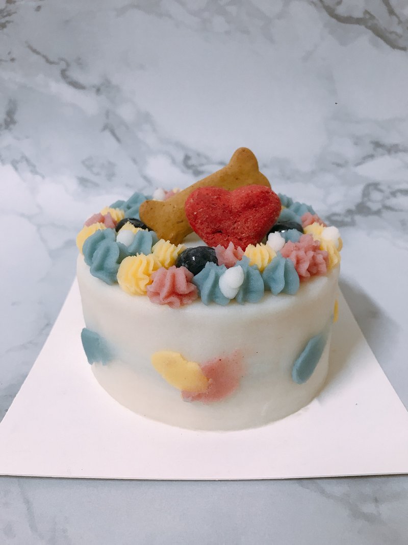 毛孩专享。4寸犬猫宠物蛋糕 - 零食/点心 - 新鲜食材 