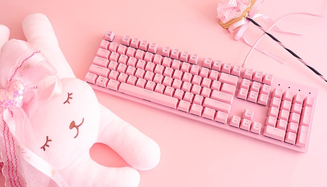irocks K75M PBT 粉色上盖 单色背光 机械式键盘 注音版 - 电脑配件 - 其他材质 