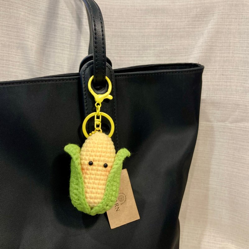 玉米纱钥匙扣 - 钥匙链/钥匙包 - 绣线 黄色