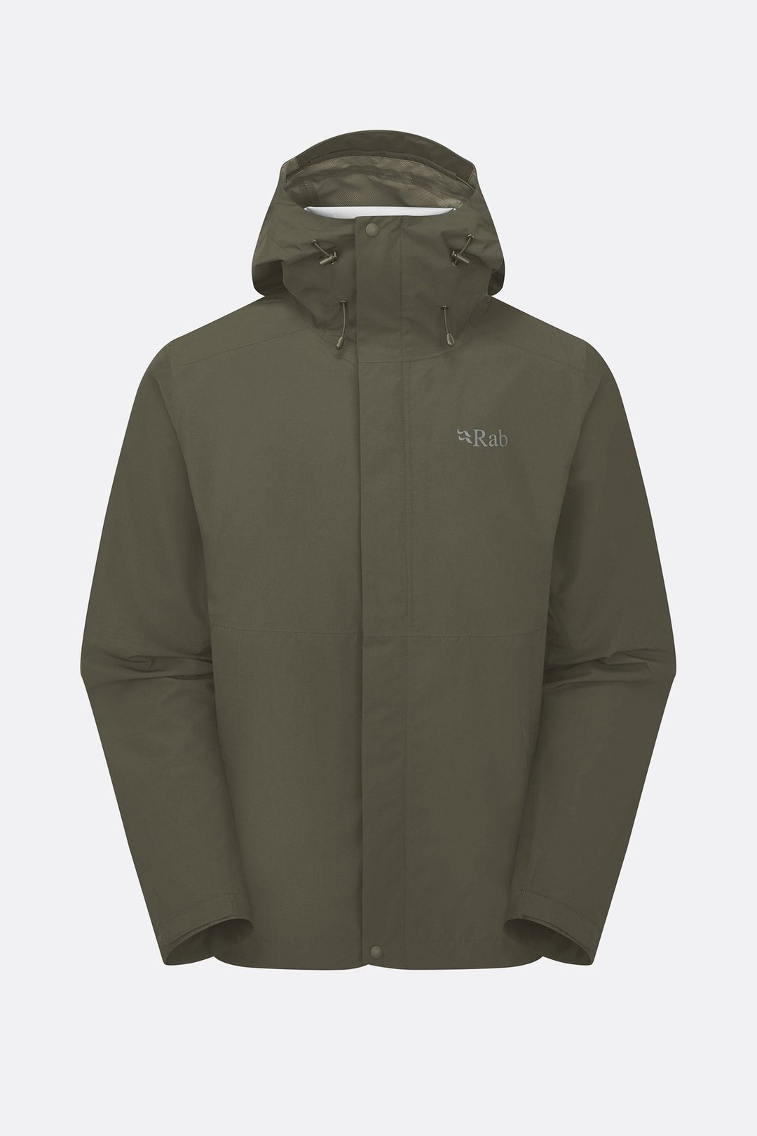 【Rab】Men's Downpour Waterproof Jacket 轻量防风防水连帽外套 - 男装运动衣 - 聚酯纤维 绿色
