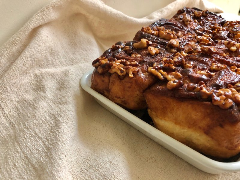 +*海王星司康*+ 黑糖核桃肉桂卷-六入 cinnamon st - 面包/吐司 - 新鲜食材 咖啡色