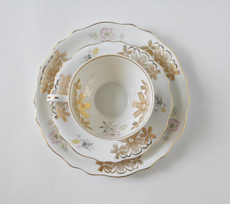 德国古董下午茶杯盘组M - 茶具/茶杯 - 瓷 白色