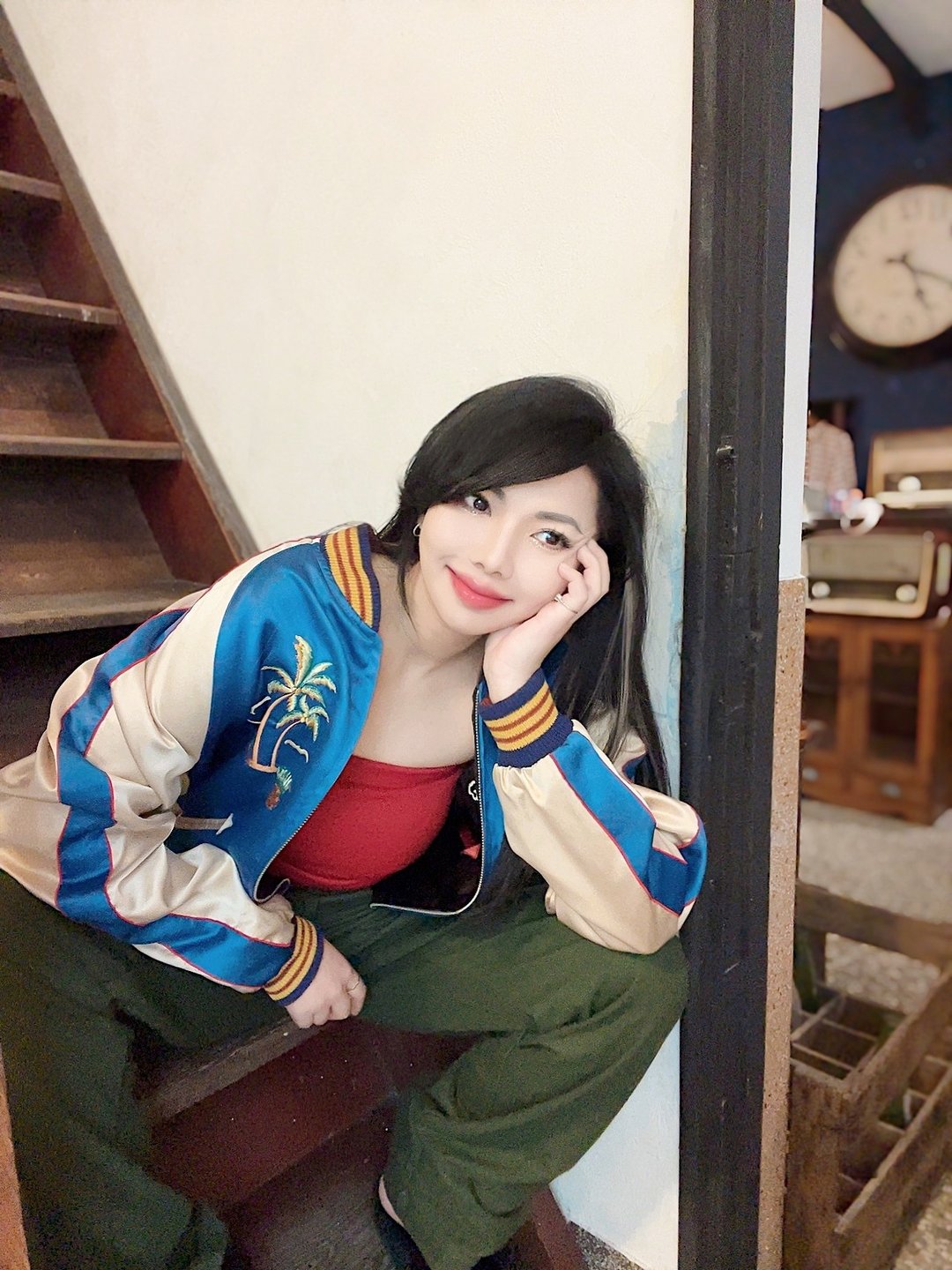 TAILOR TOYO china ladyxHawaii map 东洋双面穿横须贺棒球外套 - 女装休闲/机能外套 - 聚酯纤维 多色