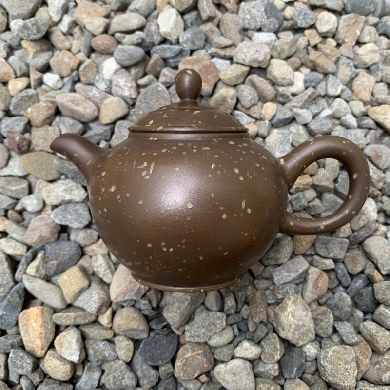 台湾【紫砂】名古屋紫砂手拉坯雪花壶12 - 茶具/茶杯 - 陶 咖啡色