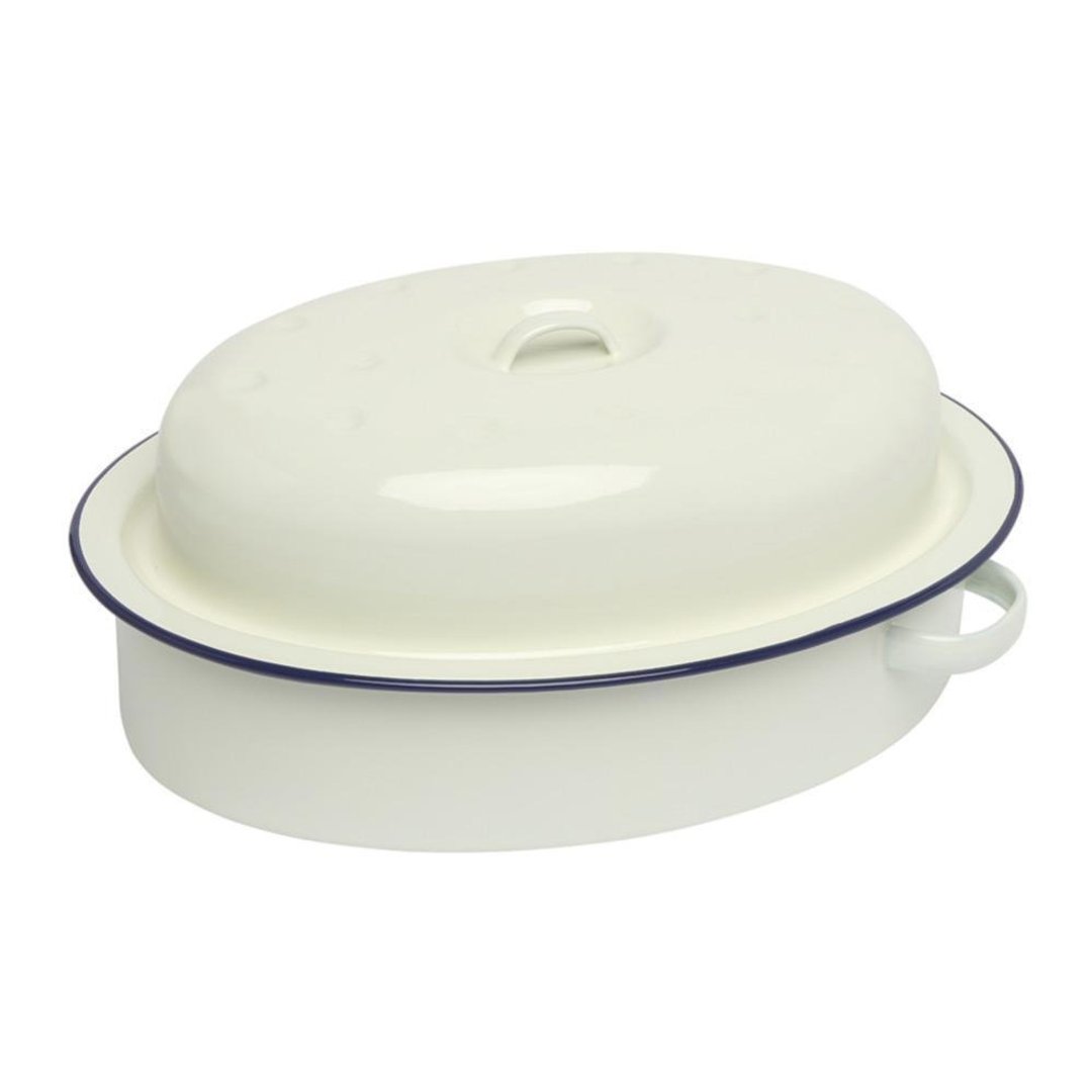 Wiltshire Enamel 手工珐琅椭圆烤盘 / 3000ml / 蓝 - 锅具/烤盘 - 珐琅 