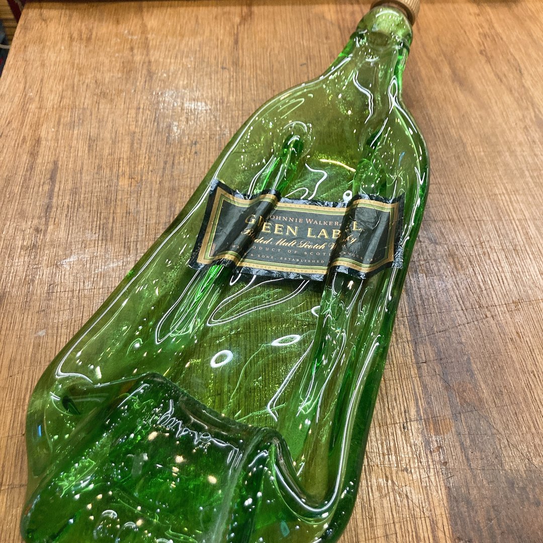 Johnny Walker Green Label约翰走路绿牌威士忌 盛盘 酒瓶收纳盘 - 收纳用品 - 玻璃 
