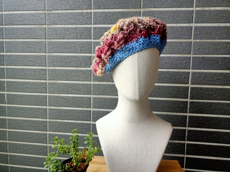 贝雷帽 - 帽子 - 羊毛 蓝色