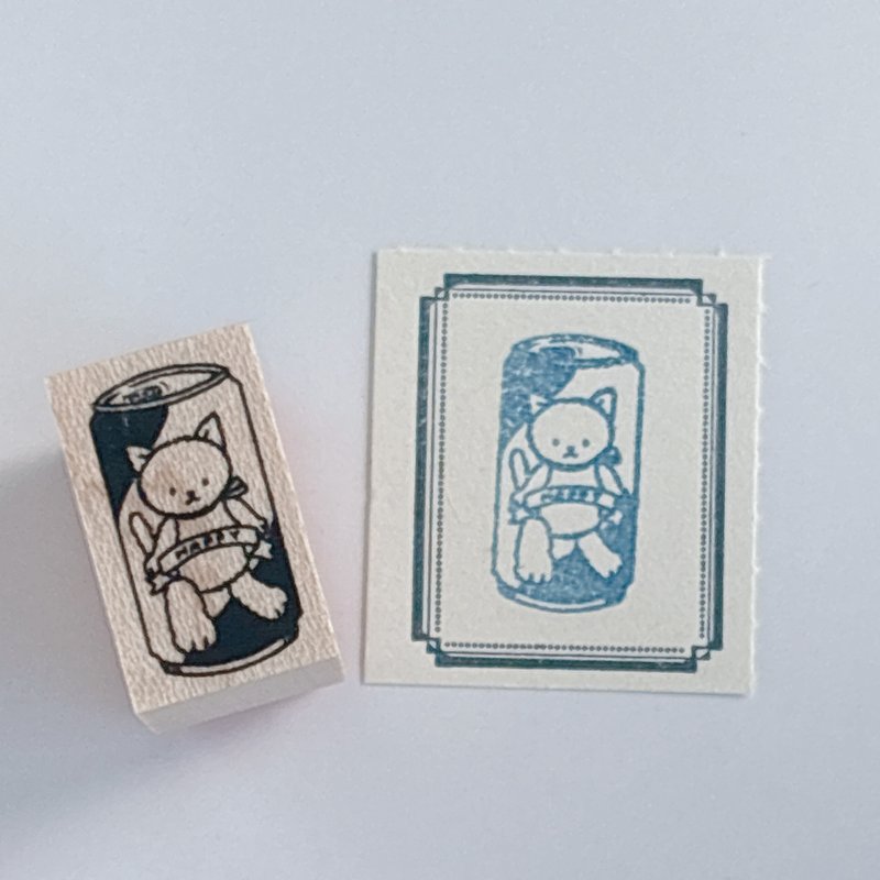 猫咪饮料罐 1220 - 印章/印台 - 橡胶 