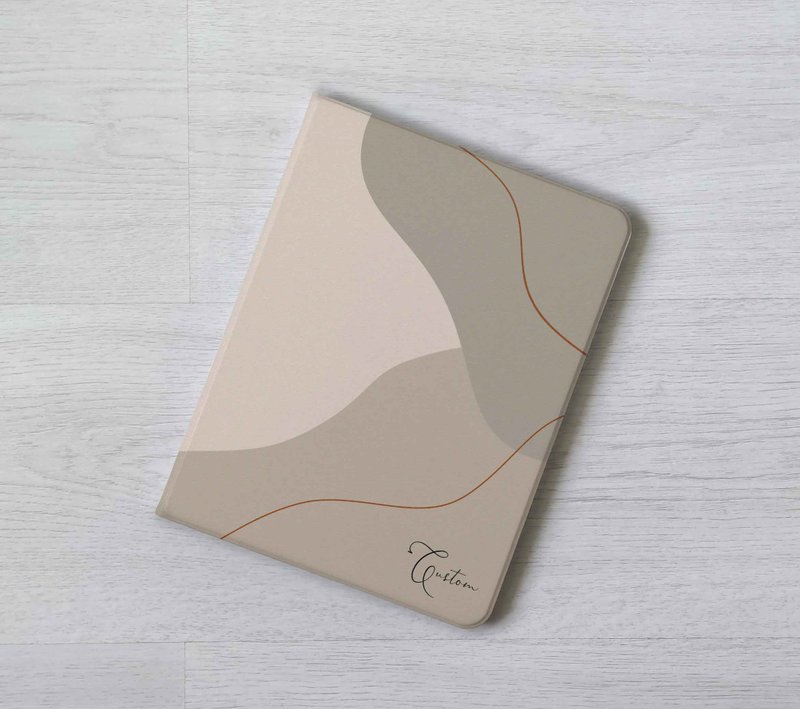 免费加名侘寂风抽象IPAD 笔槽翻盖式 保护套11代 Air 7 mini7 pro - 平板/电脑保护壳 - 塑料 多色