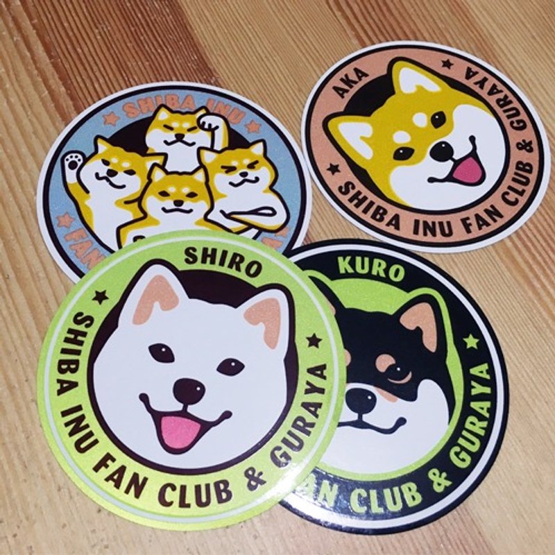 仓屋原创 柴犬反射车贴/行李箱/不干胶贴 - 其他 - 纸 