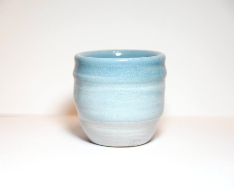 藏菁ㅣ海雾湛蓝 渐层杯 - 茶具/茶杯 - 陶 