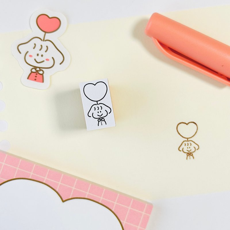 迷你印章 LOVE 女孩 - 印章/印台 - 橡胶 