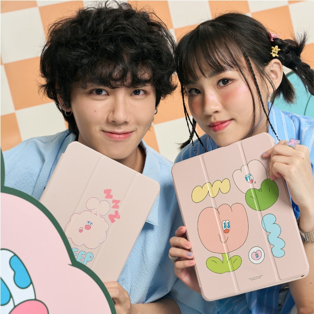 KINGJUN Sleep Well强悍磁吸iPad三折保护壳 - 平板/电脑保护壳 - 塑料 多色