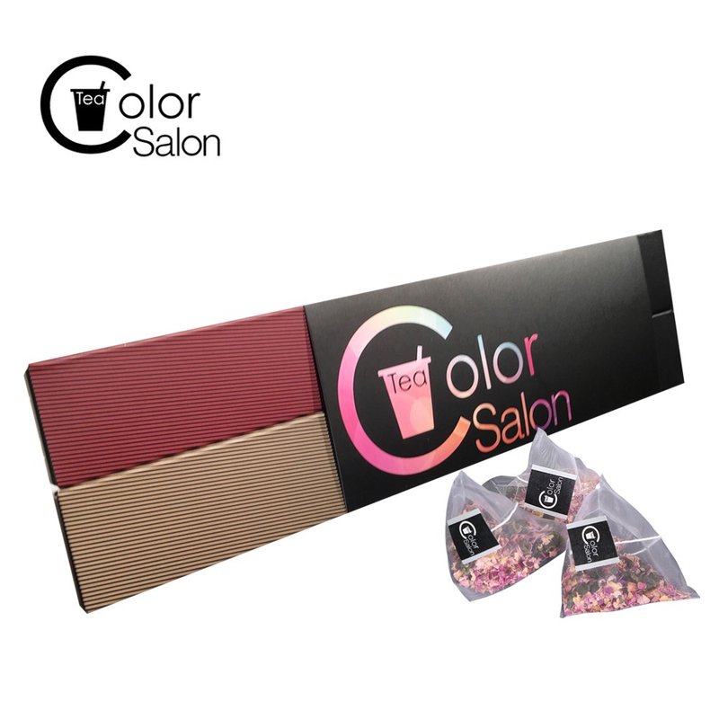 【Color Salon Tea】经典绝配长条二入组创意礼盒组 - 茶 - 植物．花 多色