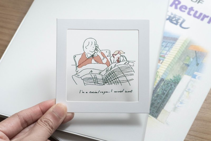 I'm Social Vegan 透明菲林明信片 幻灯片 电影 心意卡 - 卡片/明信片 - 其他材质 