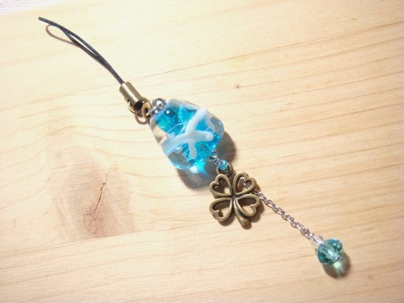 柚子林琉璃 - 包粽 (包中) 吊饰/发簪/书签/钥匙圈 - 吊饰 - 玻璃 多色