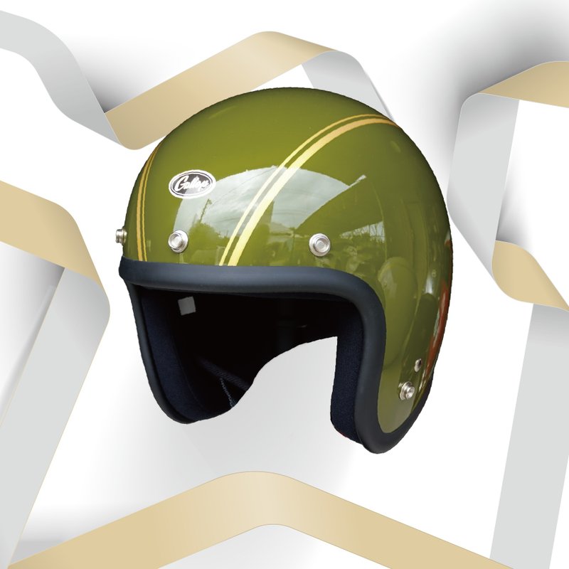 GALLOP BIJIN SERIES HELMET 美人系 3/4半罩安全帽 墨田绿 S-XXL - 安全帽 - 其他材质 