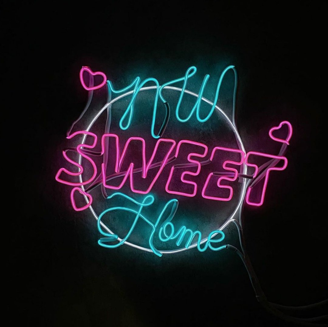 neonlite 定制霓虹文字图案灯 /SWEET home/ - 灯具/灯饰 - 塑料 粉红色