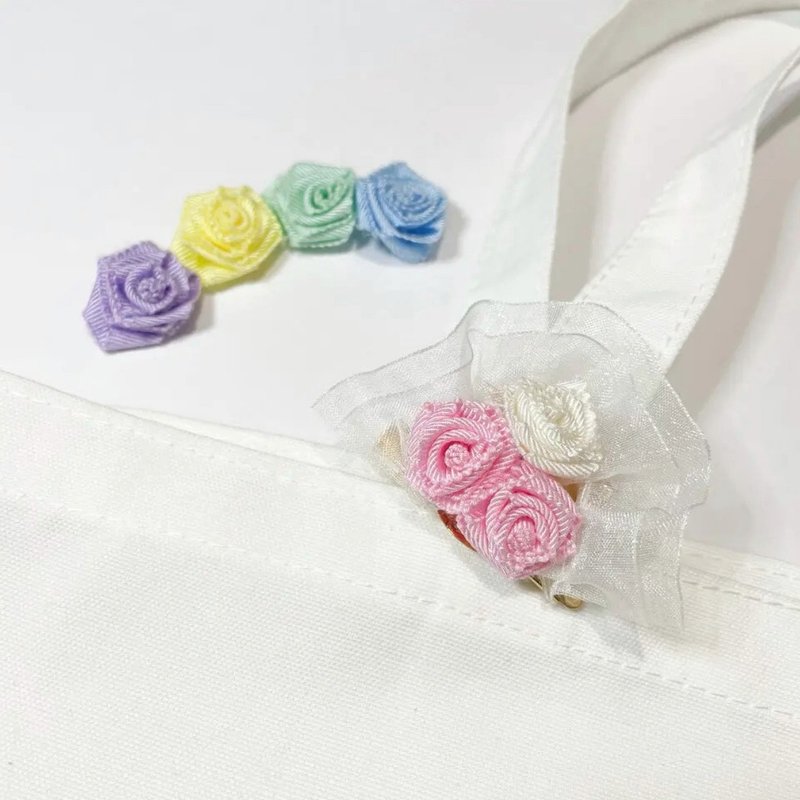 Badge & Clip (BrightRose Frill) (5 colors) - 徽章/别针 - 其他材质 多色