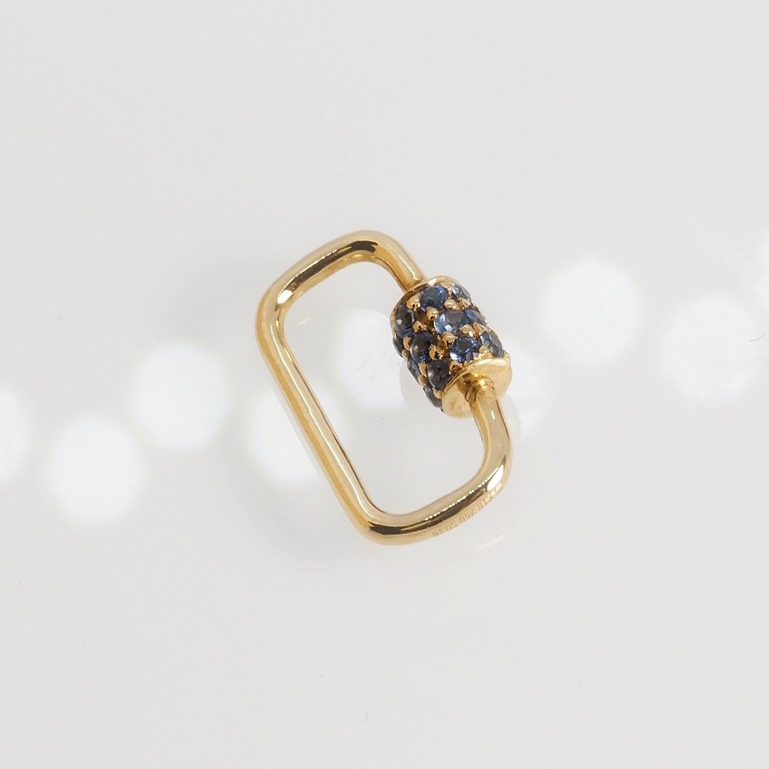 18K金经典蓝宝石吊咀  Blue Sapphire Classic Connector - 其他 - 贵金属 