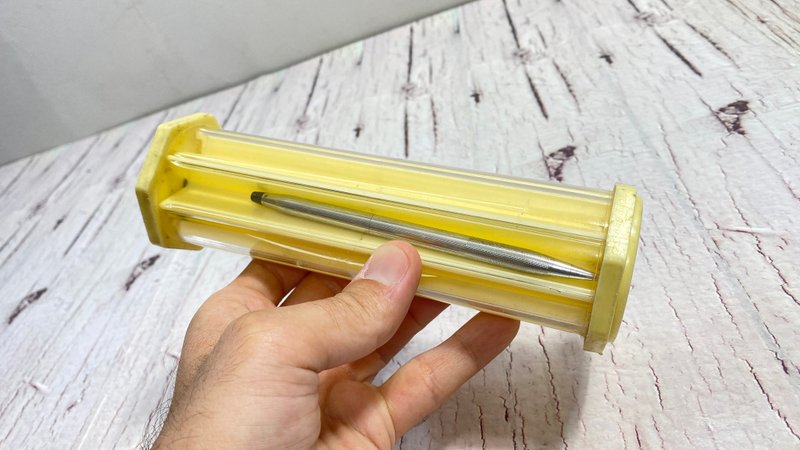 复古铅笔盒标记非常适合背包黄色英国制造 - 铅笔盒/笔袋 - 其他材质 