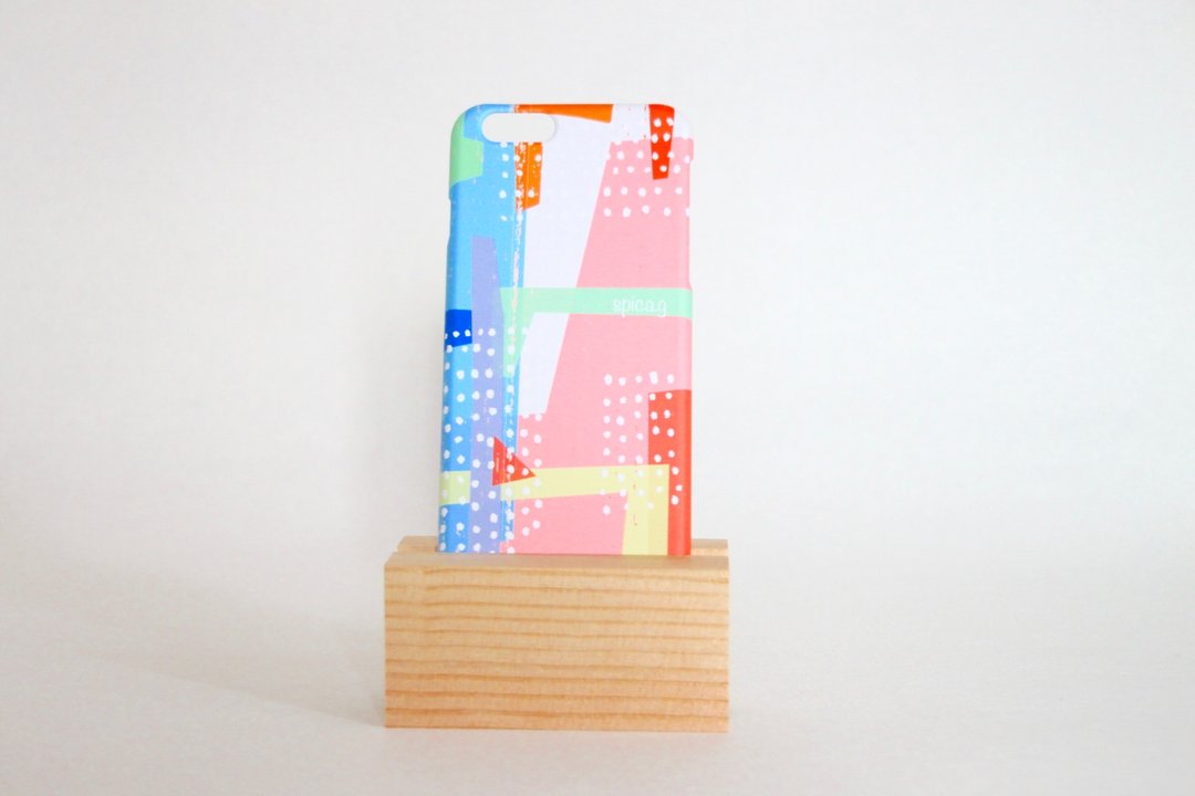 pink and blue  iphone/Androidcase iPhone5/5s/5c/6/6s/7/8/SE/Galaxy S6.5.4/Xperia Z3.Z1f etc... - 手机壳/手机套 - 塑料 粉红色