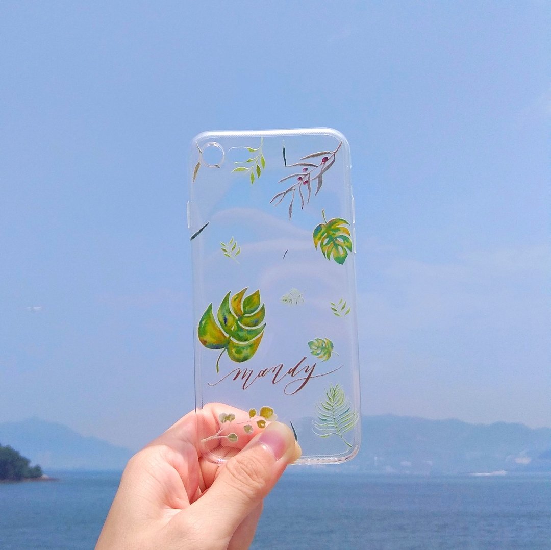 Mstandforc 夏威夷叶 软胶 透明手机壳| 支持iPhone及Android型号 - 手机壳/手机套 - 塑料 多色
