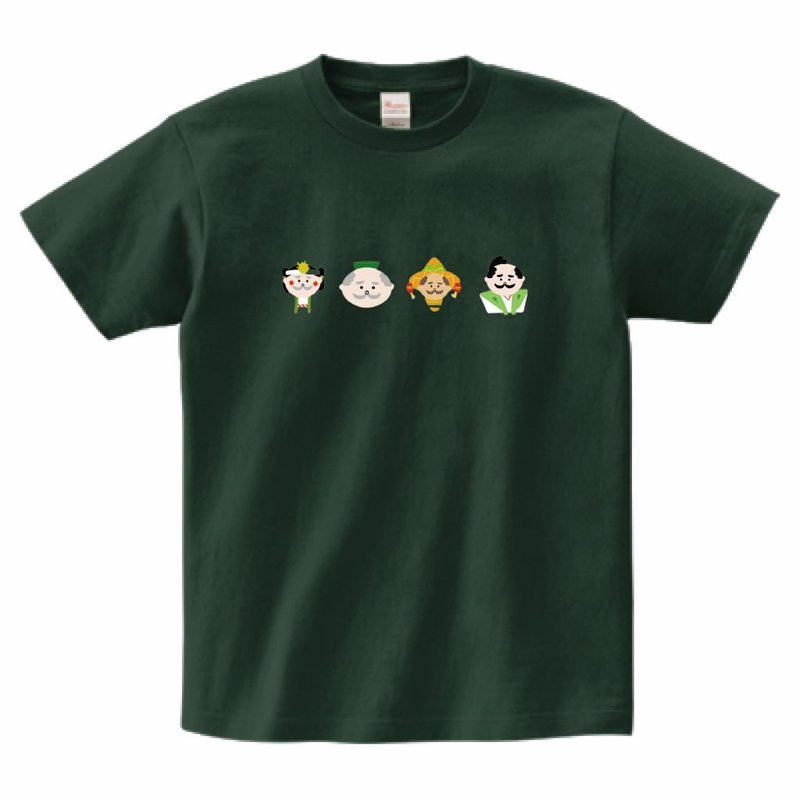 おちゃはかせ七変化Tシャツ - 女装 T 恤 - 棉．麻 绿色