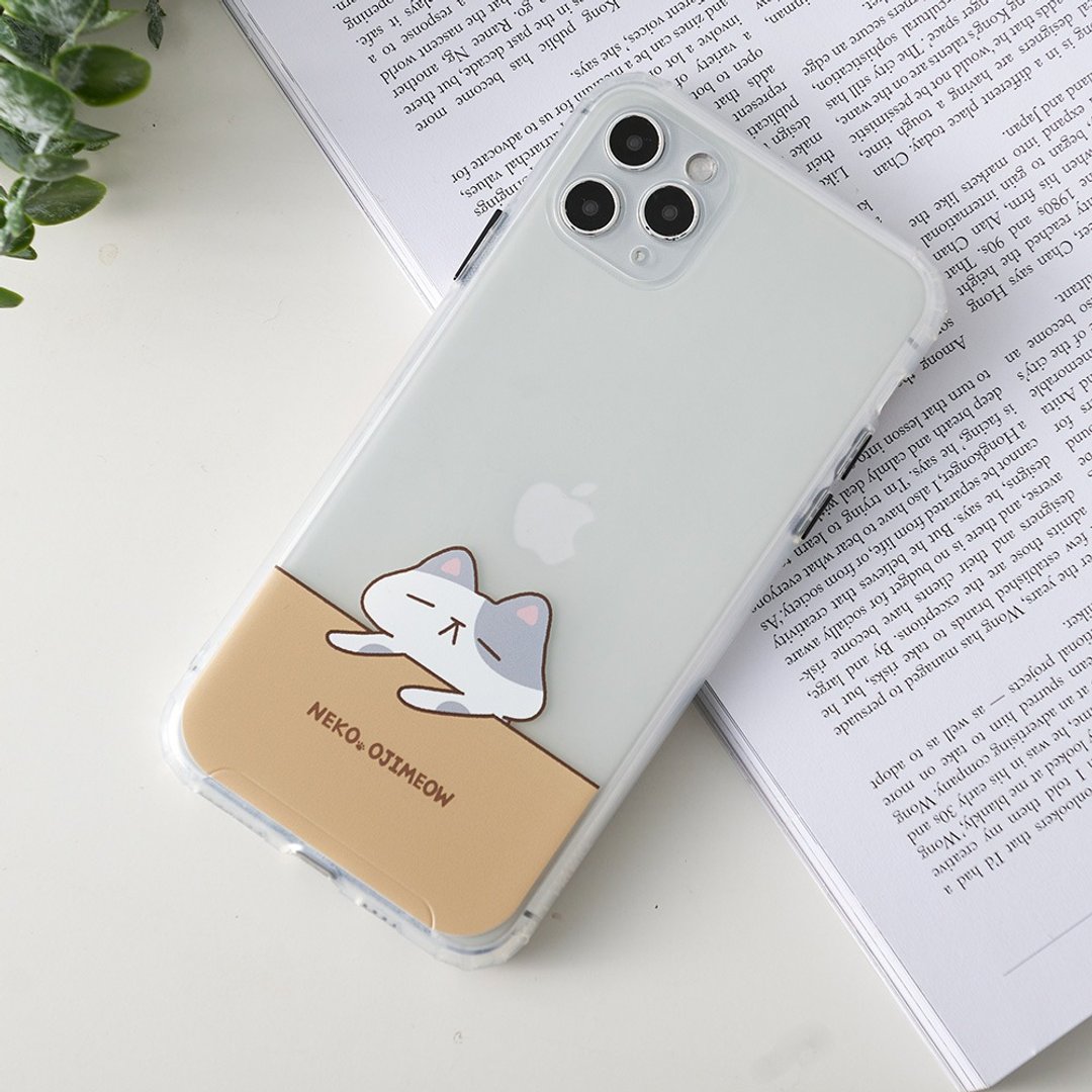 欧吉喵NEKO OJIMEOW懒懒趴桌雾面防摔iPhone手机壳 - 手机壳/手机套 - 塑料 透明