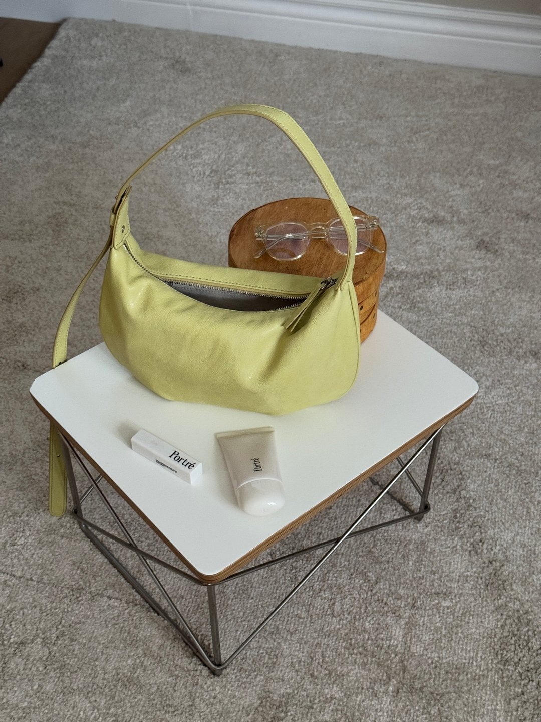 韩国 The Ally | HAILEY BAG | 黄色 | 手袋 单肩包 - 手提包/手提袋 - 人造皮革 黄色