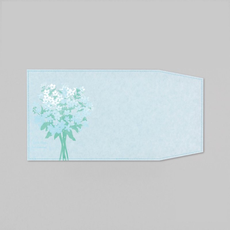 烫金植物书套 – 蓝星花 - 书衣/书套 - 纸 蓝色