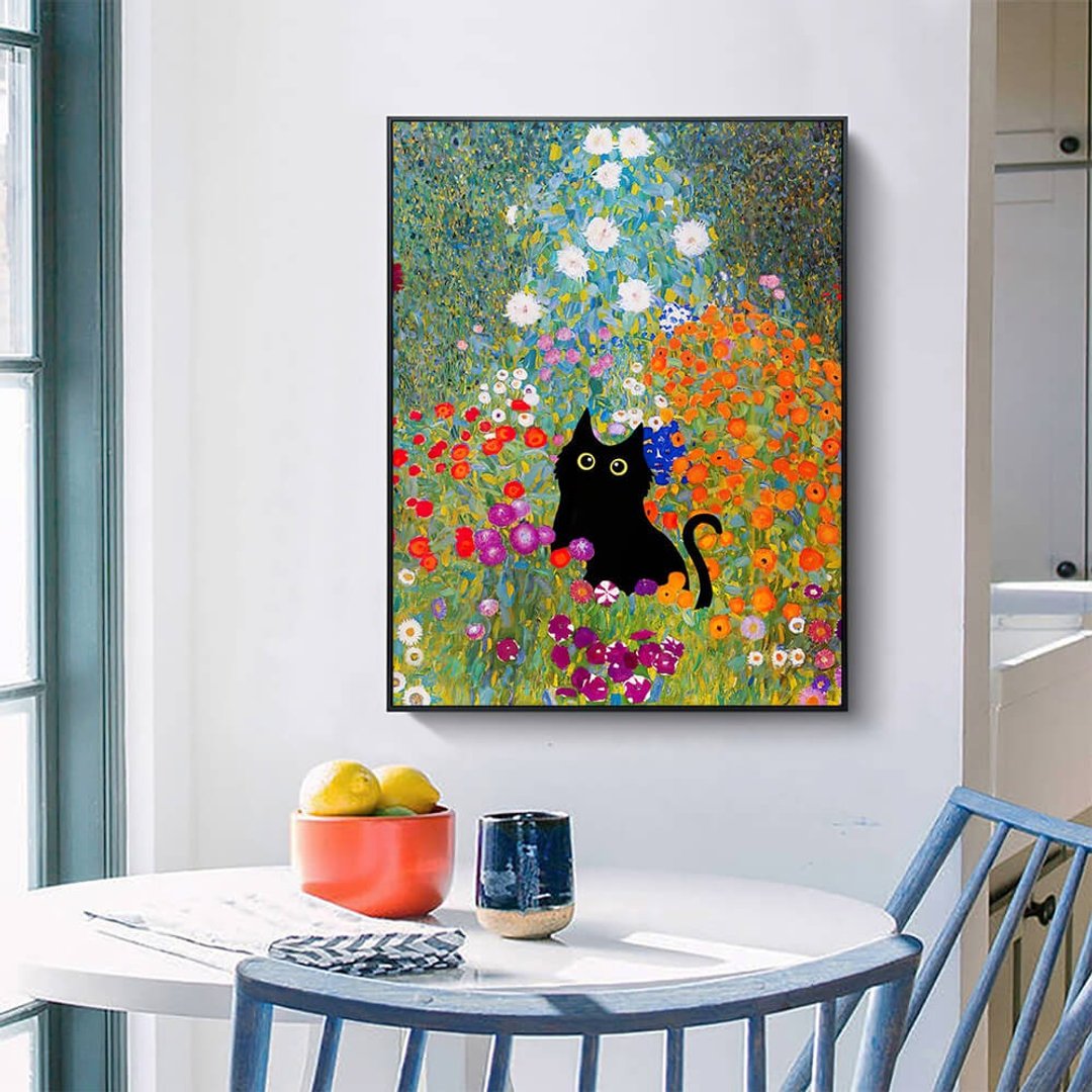CAT·花园_挂画_动物系列_台湾制造 两个工作天快速出货 - 海报/装饰画/版画 - 棉 多色