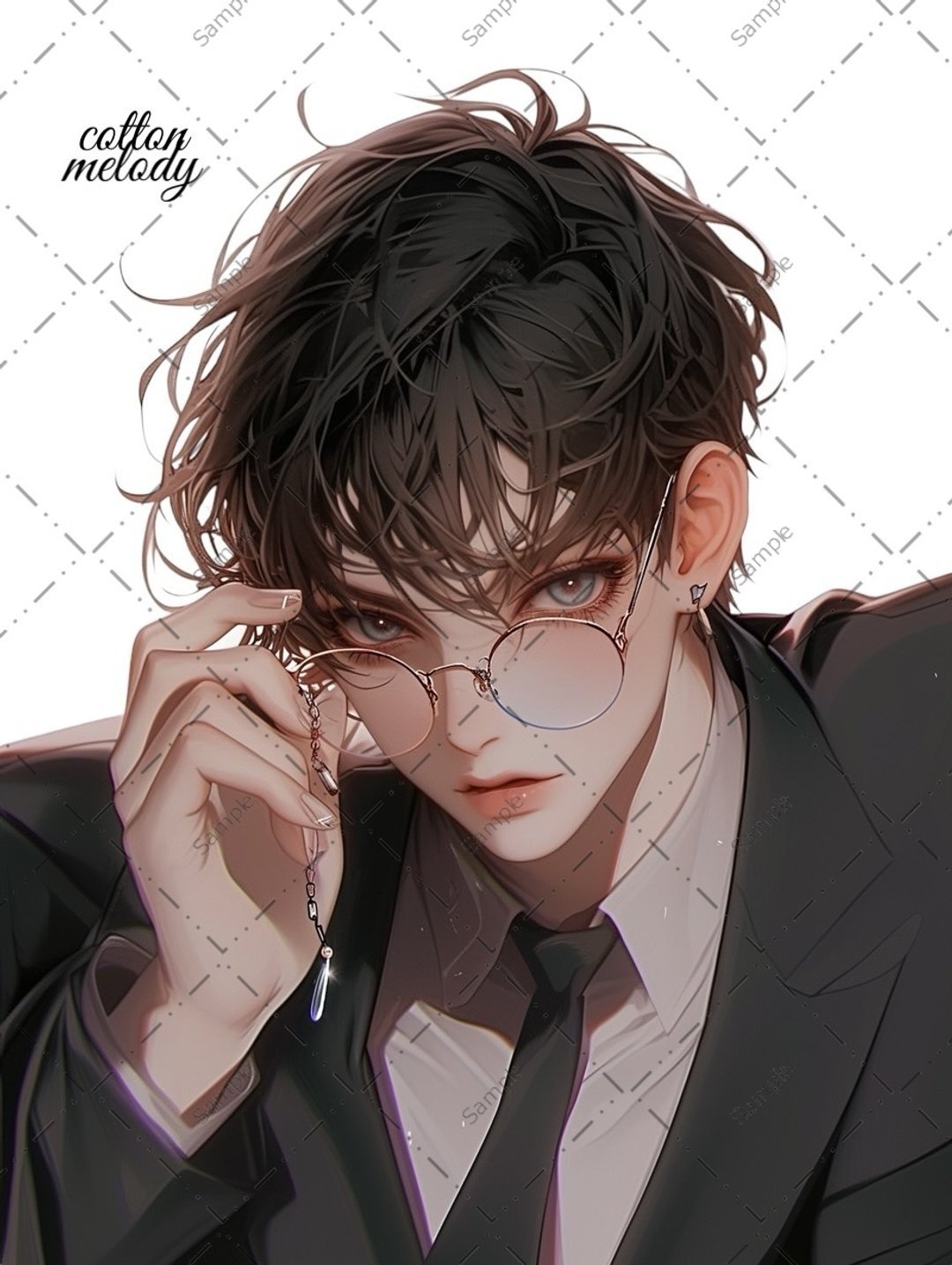 original sticker no.1347 人物贴纸 原创贴纸 人物贴纸 女孩贴纸 原创人物贴纸 - 贴纸 - 纸 