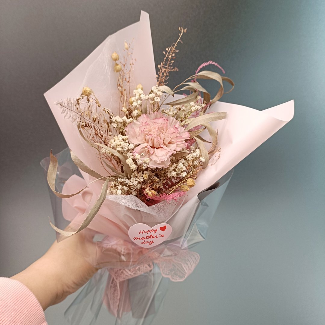 毕业老师礼物花束向日葵 情人节礼物花束 康乃馨干燥永生花束七夕 - 干燥花/捧花 - 植物．花 多色