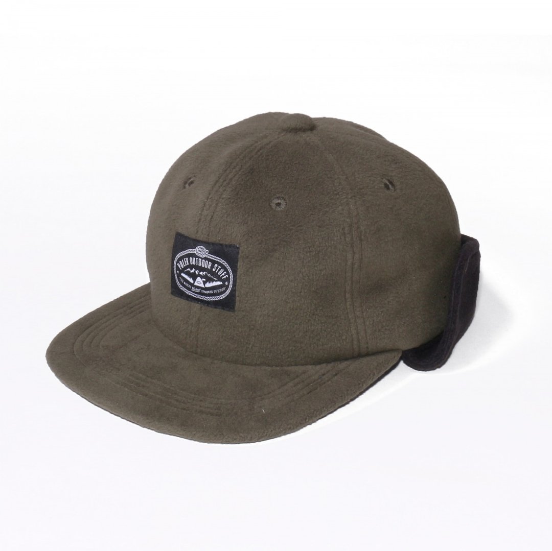 日本限定 POLER LASSO 6PANEL CAP 刷毛束绳遮耳帽 橄榄绿 - 帽子 - 其他材质 绿色