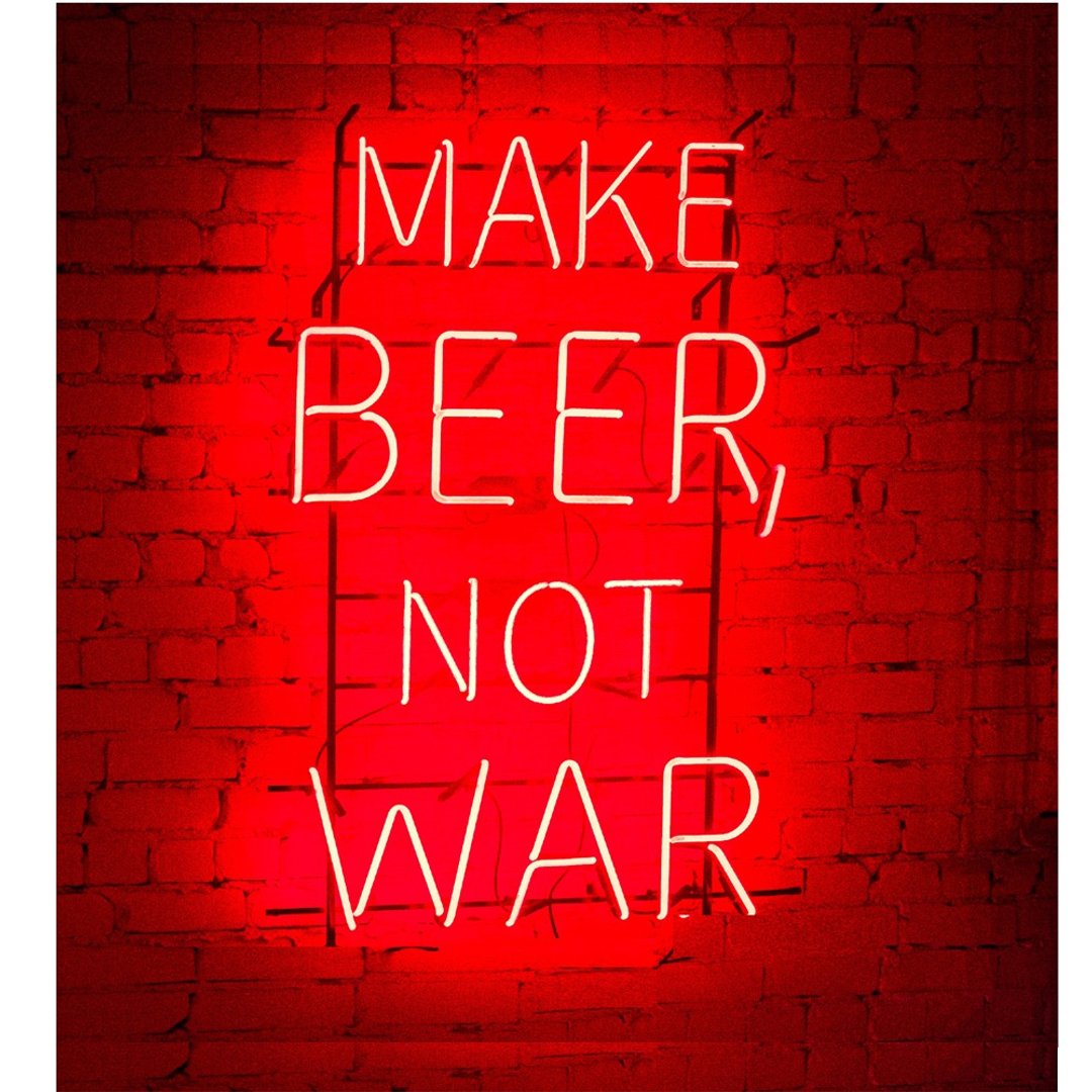 Make Beer Not War霓虹灯LED发光字Neon Sign广告餐厅酒吧 - 灯具/灯饰 - 压克力 透明